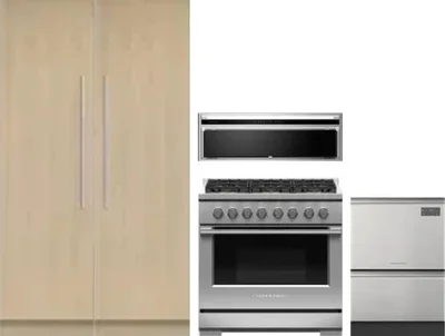 5 Piece Package Includes Refrigerator, Freezer, Range, Hood And Dishwasher